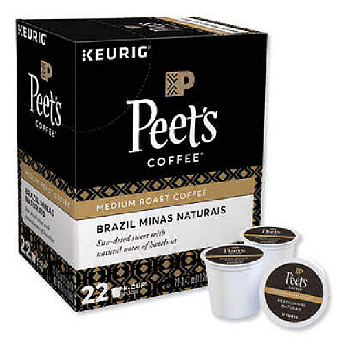 Peets Coffee & Tea 6542CT Brazil Minas Naturais Coffee K-Cups
