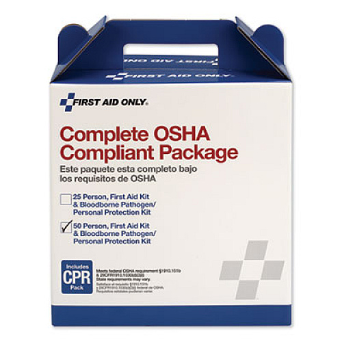 First Aid Only First Aid Kit for 50 People, 229 Pieces, ANSI/OSHA Compliant, Plastic Case (228CP)