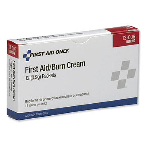 PhysiciansCare by First Aid Only First Aid Kit Refill Burn Cream Packets, 0.1 g Packet, 12/Box (13006)
