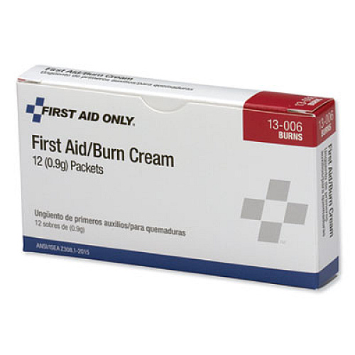 PhysiciansCare by First Aid Only First Aid Kit Refill Burn Cream Packets, 0.1 g Packet, 12/Box (13006)