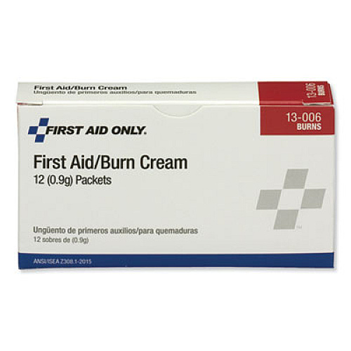 PhysiciansCare by First Aid Only First Aid Kit Refill Burn Cream Packets, 0.1 g Packet, 12/Box (13006)