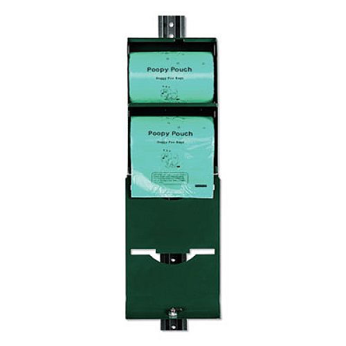 Imperial Pet Waste Bag Dispenser, Holds 800 Poopy Pouch Tie Handle Pet Waste Bags, Hunter Green (PPDSP2R400)
