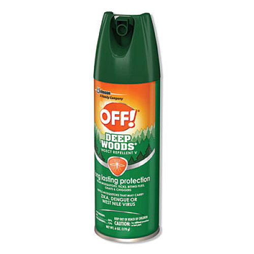 OFF! Deep Woods Insect Repellent, 6oz Aerosol, 12/carton (611081)