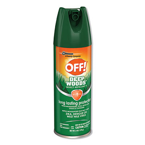 OFF! Deep Woods Insect Repellent, 6oz Aerosol, 12/carton (611081)