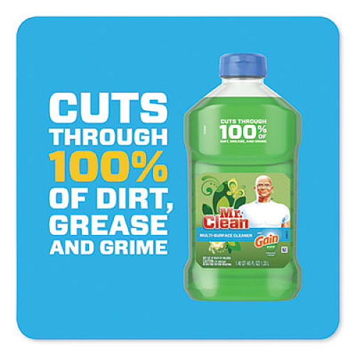 Mr. Clean Multipurpose Cleaning Solution, 45 oz Bottle, Gain Original Scent, 6/Carton (78418)