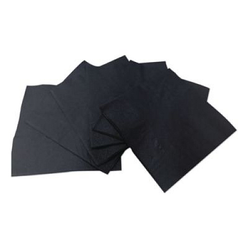 GEN Cocktail Napkins, 2-Ply, 9 x 9, Black, 2,000/Carton (1402)
