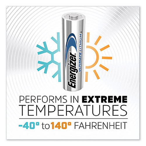 Energizer Ultimate Lithium AA Batteries, 1.5 V, 4/Pack (L91SBP4)