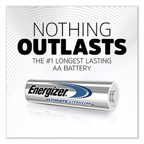 Energizer Ultimate Lithium AA Batteries, 1.5 V, 4/Pack (L91SBP4)