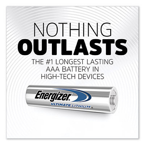 Energizer Ultimate Lithium AAA Batteries, 1.5 V, 8/Pack (L92SBP8)