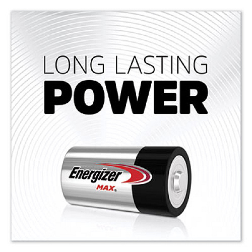 Energizer MAX Alkaline D Batteries, 1.5 V, 4/Pack (E95BP4)
