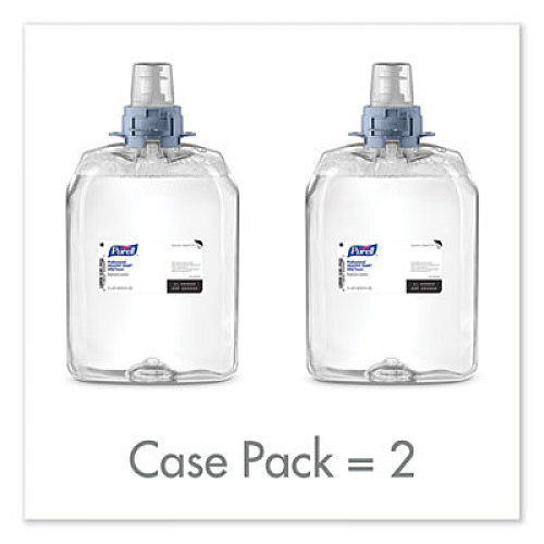 Professional HEALTHY SOAP Mild Foam, Refill for PURELL FMX-20 Manual Soap Dispenser, Fragrance-Free, 2,000 mL, 2/Carton (521302)