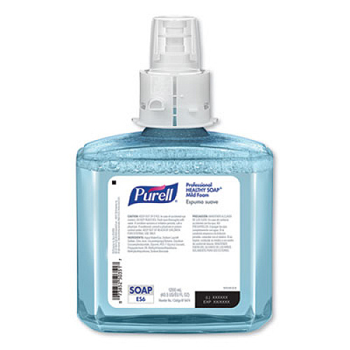 PURELL PROFESSIONAL HEALTHY SOAP MILD FOAM, FRAGRANCE-FREE, 1,200 ML, FOR ES6 DISPENSERS, 2/CARTON (647402)
