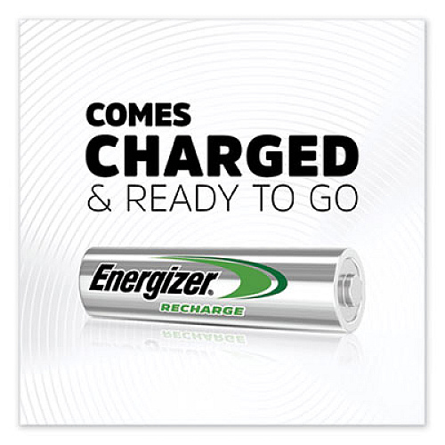 Energizer NiMH Rechargeable AA Batteries, 1.2 V, 4/Pack (NH15BP4)