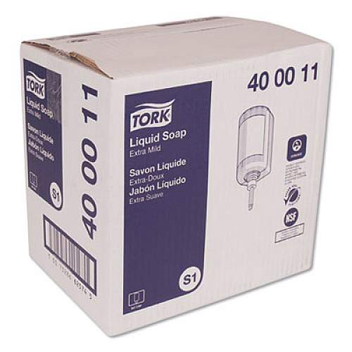 Tork Premium Extra Mild Liquid Soap, Unscented, 1 L, 6/Carton (400011)