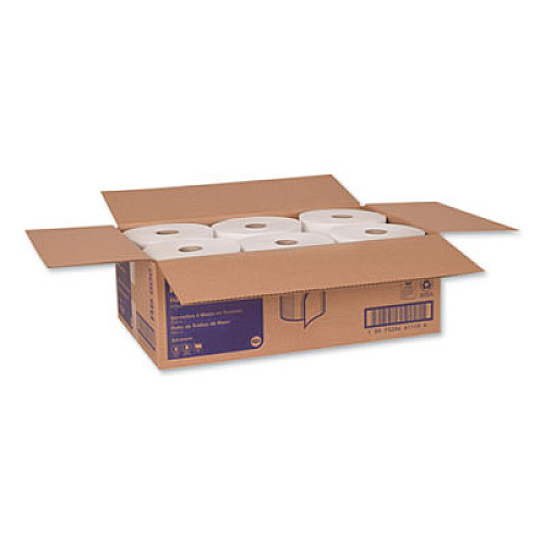 Tork Advanced Hardwound Roll Towel, 1-Ply, 7.88" x 800 ft, White, 6 Rolls/Carton (RB800)