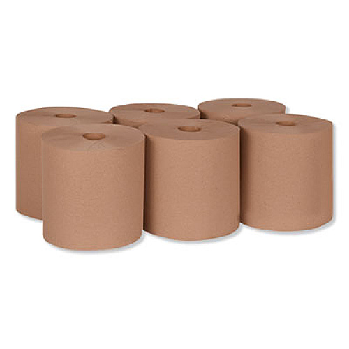 Tork Hardwound Roll Towel, 1-Ply, 7.88" x 1,000 ft, Natural, 6 Rolls/Carton (RK1000)