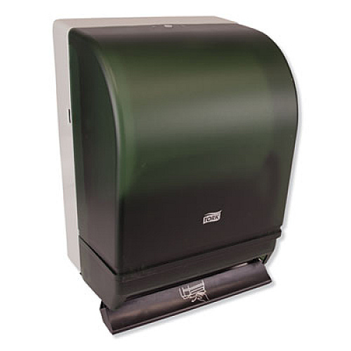 Tork Hand Towel Roll Dispenser Push Bar, 10.5 x 8.75 x 15.75, Smoke/Gray (87T)