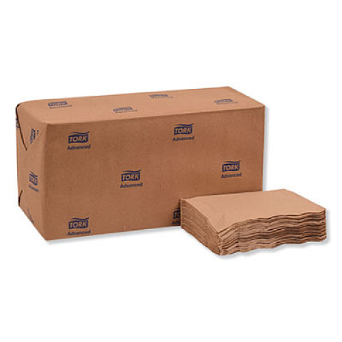 Tork Advanced Masterfold Dispenser Napkin, 1-Ply, 12 x 17, Natural, 500/Pack, 12 Packs/Carton (D806E)