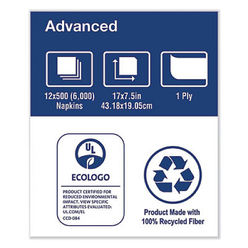 Tork Rollnap Dispenser Napkins, 1-Ply, 17" x 7.13", Roll, White, 6000/Carton (DR7050A)