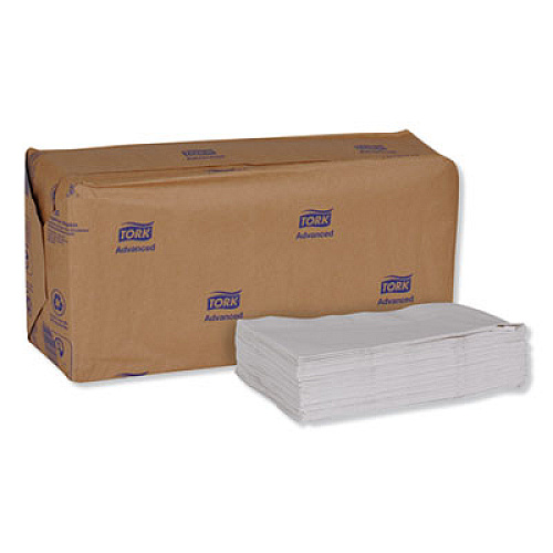 Tork Advanced Soft Minifold Dispenser Napkins, 1-Ply, 13 x 12, White, 6,000/Carton (D820)