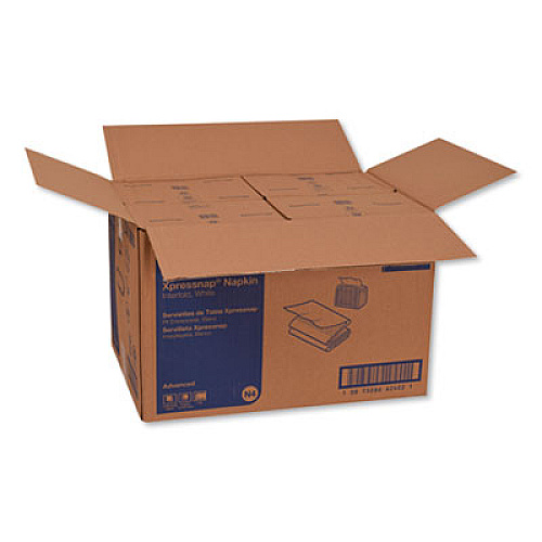 Tork Xpressnap Interfold Dispenser Napkins, 2-Ply, 6.5" x 8.5", White, 6000/Carton (DX990)