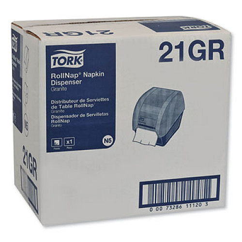 Tork RollNap Roll Napkin Dispenser, 8.25 x 11 x 10, Granite (21GR)