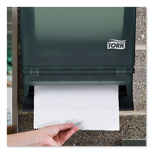 Tork Hand Towel Roll Dispenser Push Bar, 10.5 x 8.75 x 15.75, Smoke/Gray (87T)