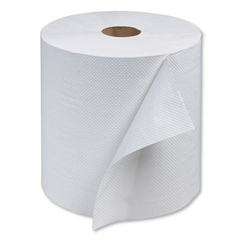 Tork Advanced Hardwound Roll Towel, 1-Ply, 7.88" x 800 ft, White, 6 Rolls/Carton (RB800)