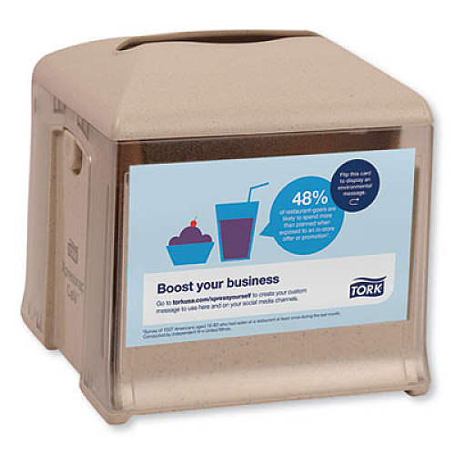 Tork XPRESSNAP CAFE NAPKIN DISPENSER, 5.88 X 5.88 X 6.2, GRANITE, 4/CARTON (31XRT)