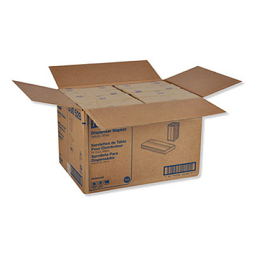 Tork Universal Tall-Fold Dispenser Napkins, 1-Ply, 6" x 13.5", White, 10000/Carton (D3052B)