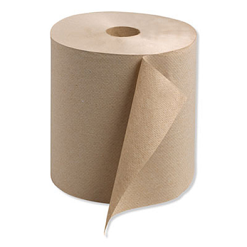 Tork Universal Hardwound Roll Towel, 1-Ply, 7.88" x 800 ft, Natural, 6/Carton (RK800E)