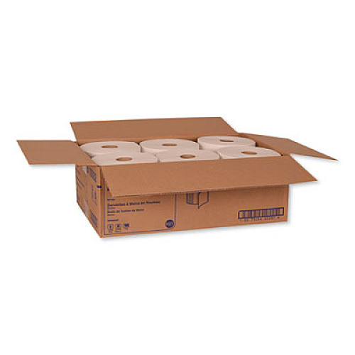 Tork Hardwound Roll Towel, 1-Ply, 7.88" x 1,000 ft, White, 6 Rolls/Carton (RB10002)