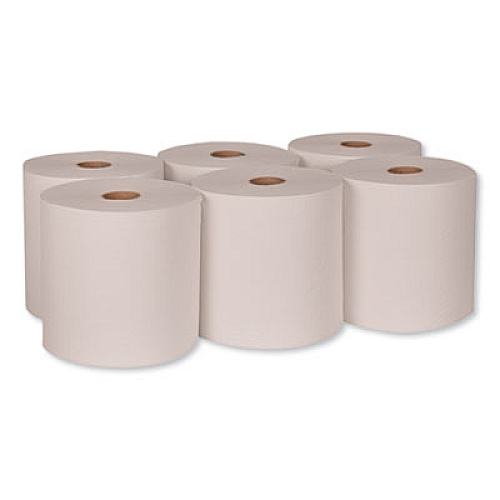Tork Hardwound Roll Towel, 1-Ply, 7.88" x 1,000 ft, White, 6 Rolls/Carton (RB10002)