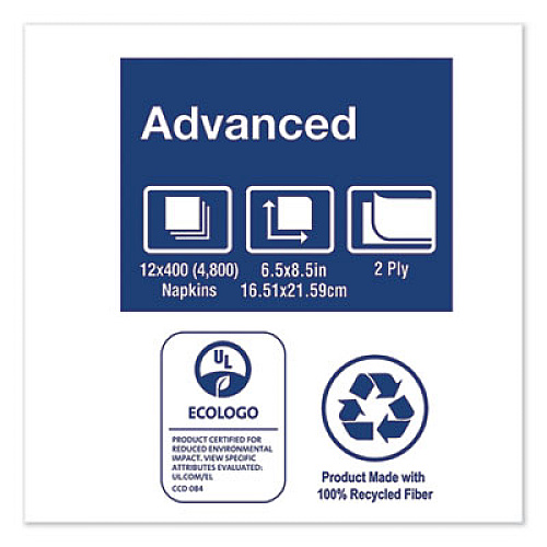 Tork Xpressnap Interfold Dispenser Napkins, 2-Ply, 6.5" x 8.5", White, 6000/Carton (DX990)
