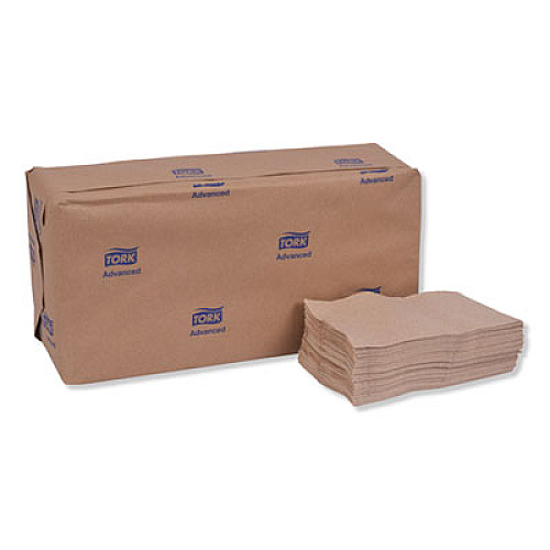 Tork Advanced Soft Minifold Dispenser Napkins, 1-Ply, 13 x 12, Natural, 6,000/Carton (D826E)