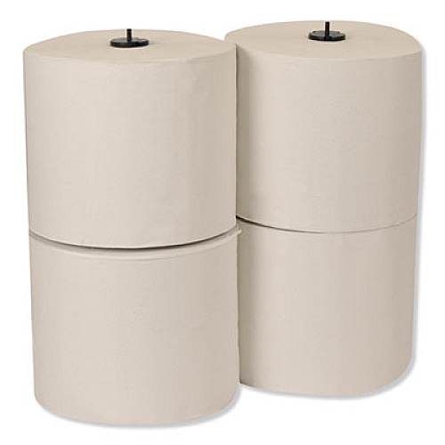 Tork Basic Paper Wiper Roll Towel, 1-Ply, 7.68" x 1,150 ft, White, 4 Rolls/Carton (291370)