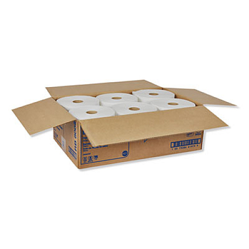 Tork Universal Hand Towel Roll, 1-Ply, 7.88" x 800 ft, White, 6 Rolls/Carton (RB8002)