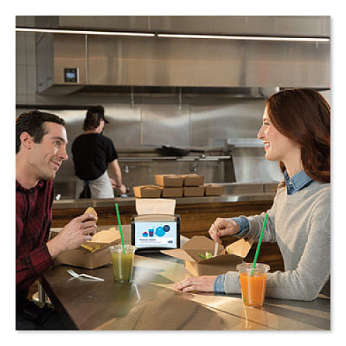 Tork Xpressnap Tabletop Napkin Dispenser, 7.9 x 5.9 x 6.1, Black (6232000)