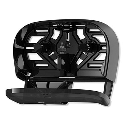 Tork High Capacity Bath Tissue Roll Dispenser for OptiCore, 16.62 x 5.25 x 9.93, Black (565528)