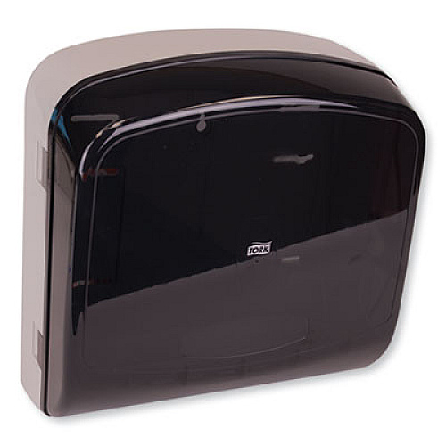 Tork Multifold Hand Towel Dispenser, 12.36 x 5.18 x 13, Smoke/Gray (78T1)