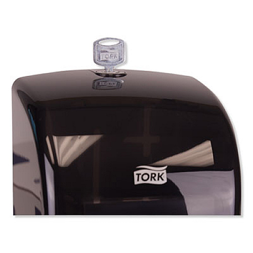 Tork Elevation High Capacity Bath Tissue Dispenser, 6.3 x 6.46 x 14.2, Black (555628)