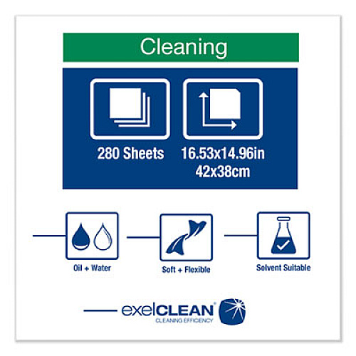 Tork Industrial Cleaning Cloth Handy Box, 1-Ply, 14 x 16.9, Gray, 280/Pack (520371)