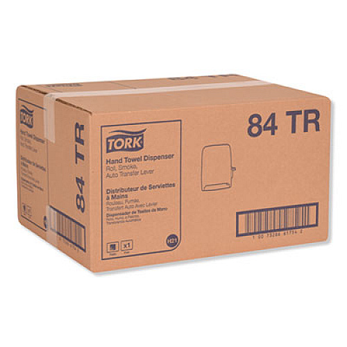 Tork Hand Towel Roll Dispenser, 12.94 x 9.25 x 15.5, Smoke (84TR)