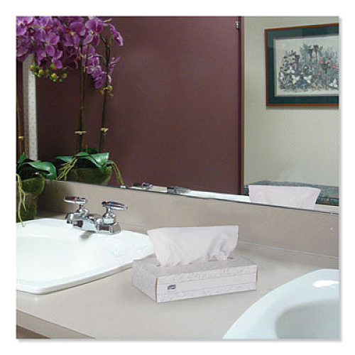 Tork Advanced Facial Tissue, Flat Box, 2-Ply, White, 100 Sheets/Box, 30 Boxes/Carton (TF6810)
