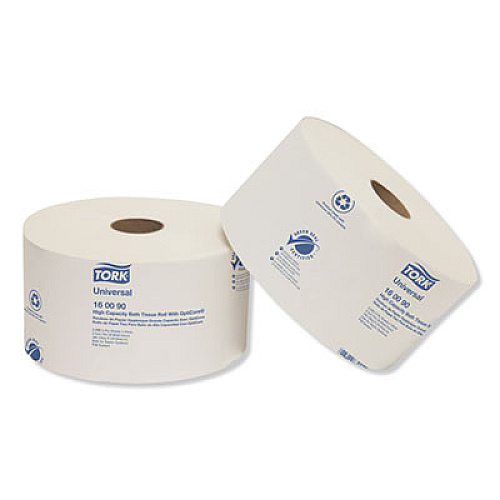 Tork Universal High Capacity Bath Tissue with OptiCore, Septic Safe, 2-Ply, White, 2,000 Sheets/Roll, 12 Rolls/Carton (160090)