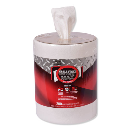 Advanced ShopMax Wiper 450, 9.9 x 13.1, White, 200/Roll, 2 Rolls/Carton