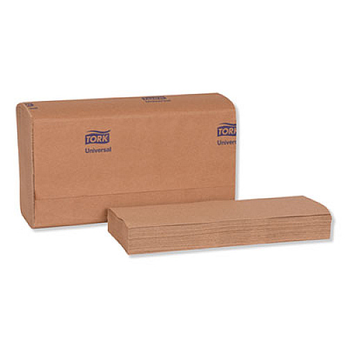 Tork Universal Multifold Hand Towel, 1-Ply, 9.13 x 9.5, Natural, 250/Pack, 16 Packs/Carton (MK530A)