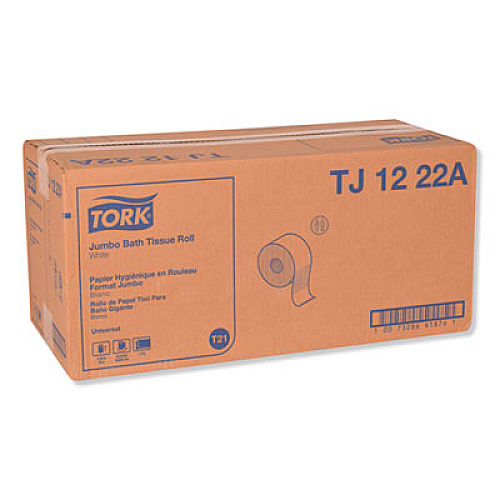 Tork Universal Jumbo Bath Tissue, Septic Safe, 2-Ply, White, 3.48" x 2,000 ft, 6/Carton (TJ1222A)
