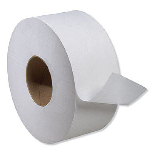 Tork Universal Jumbo Bath Tissue, Septic Safe, 1-Ply, White, 3.48" x 2,000 ft, 12 Roll/Carton (TJ0912A)