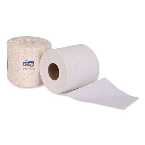 Tork PREMIUM BATH TISSUE, SEPTIC SAFE, 2-PLY, WHITE, 400 SHEETS/ROLL, 96 ROLLS/CARTON (TM6510)